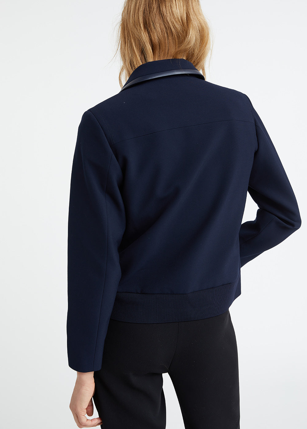 Veste bomber courte marine