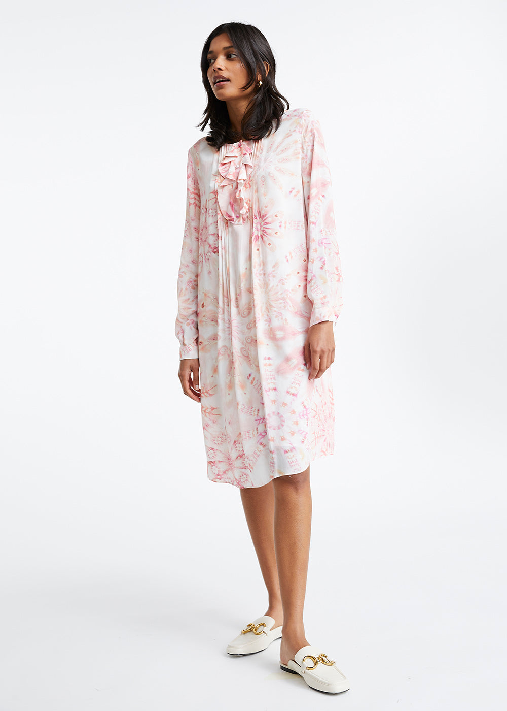 Robe courte à imprimé psychédélique