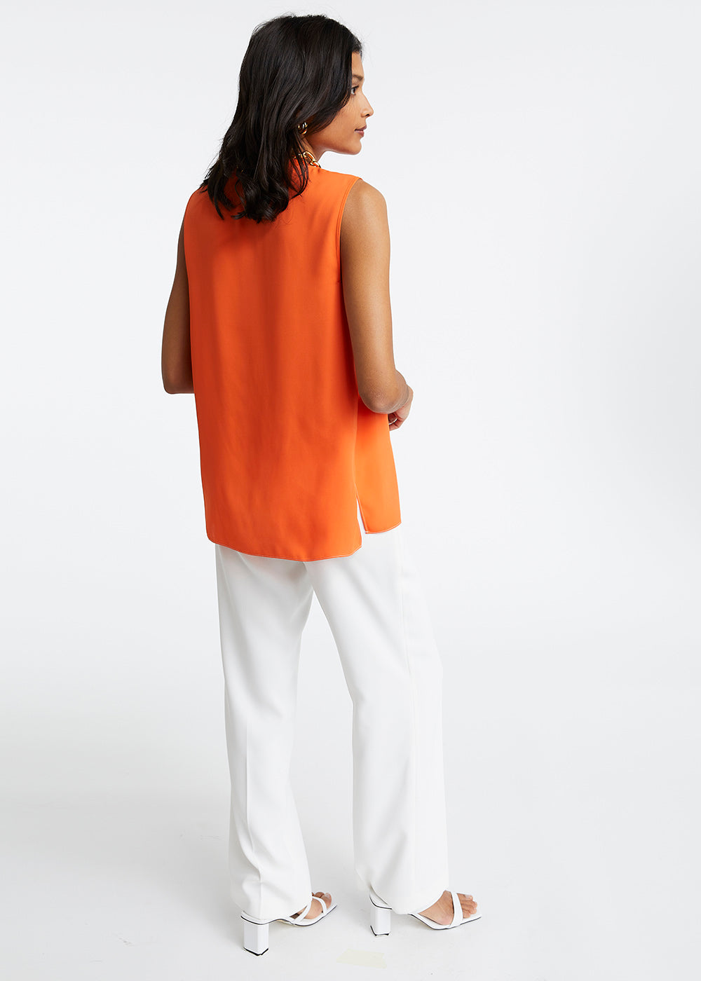 Top orange col tunisien