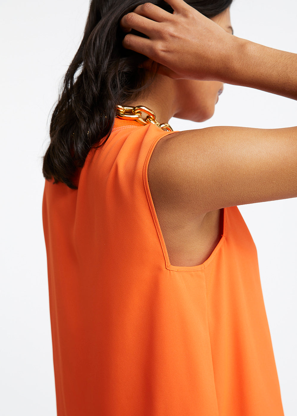 Top orange col tunisien