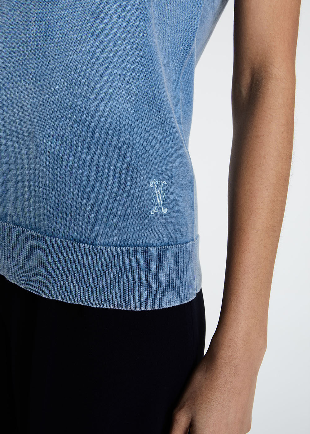 T-shirt Camille en coton bleu