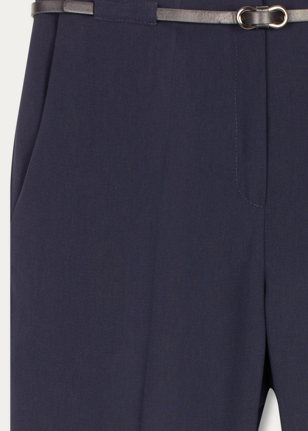 Pantalon ceinturé Vanessa marine