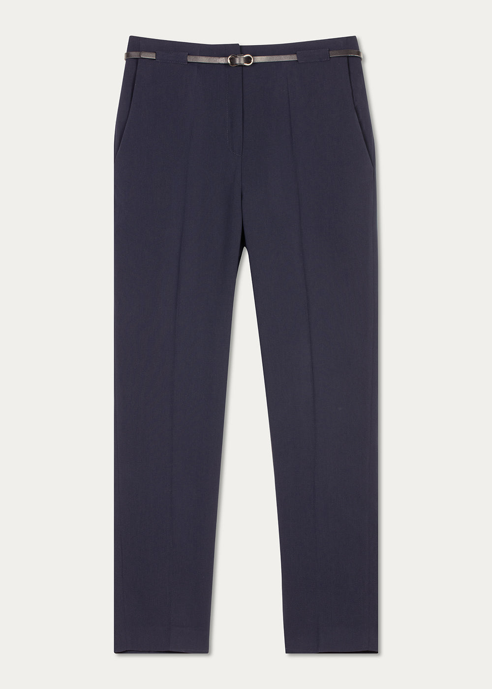 Pantalon ceinturé Vanessa marine