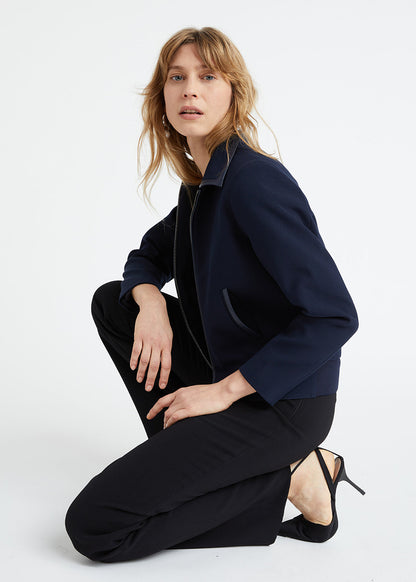 Veste bomber courte marine