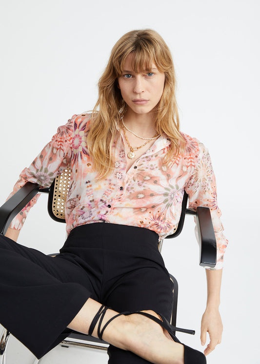Psychedelic print blouse