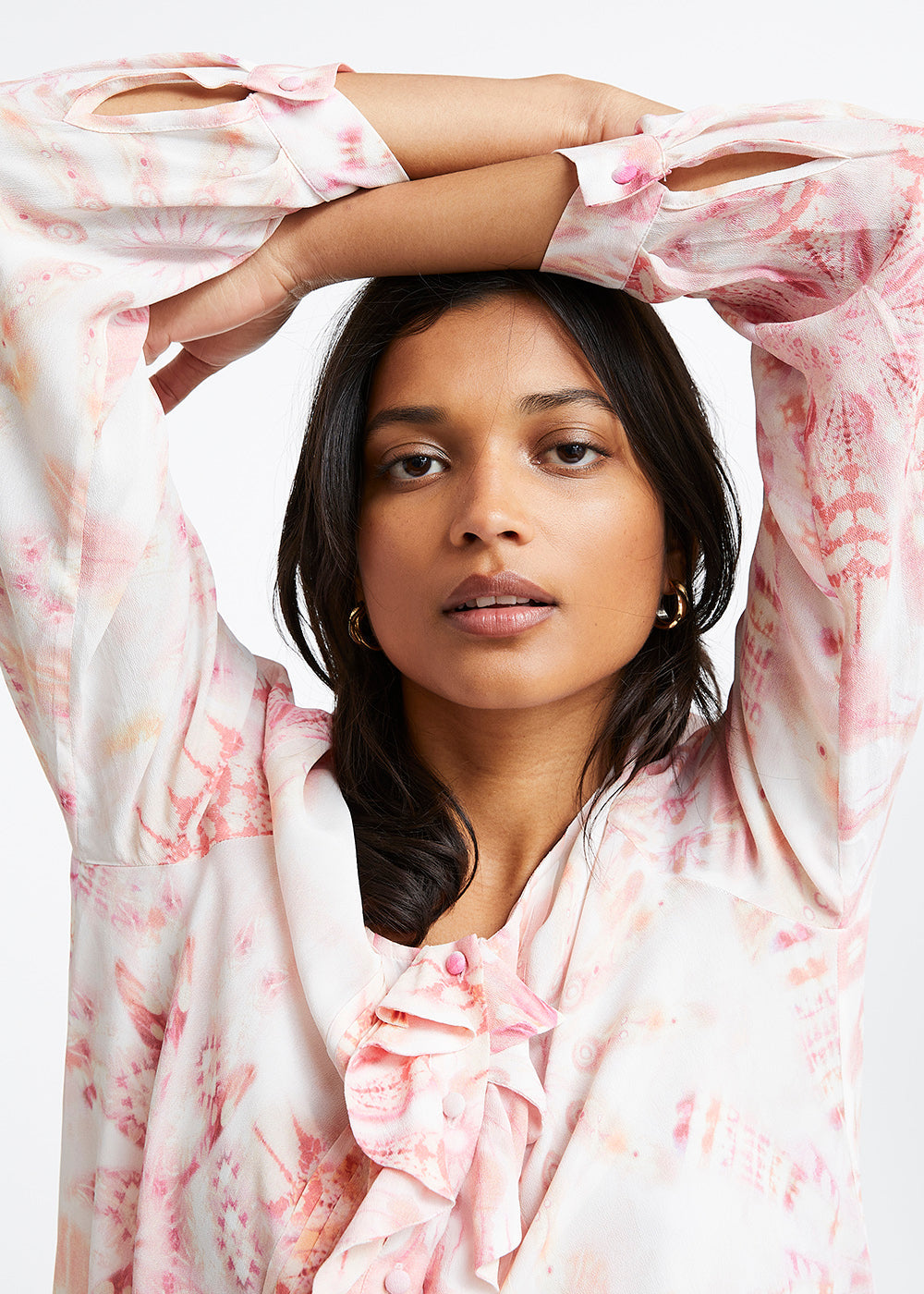 Robe courte à imprimé psychédélique