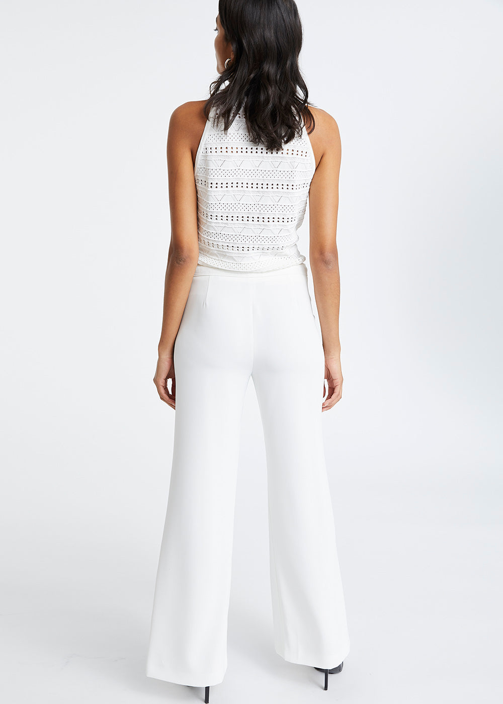 Pantalon à pont blanc