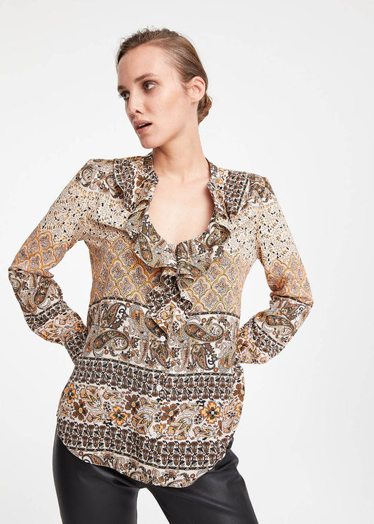Paisley print blouse
