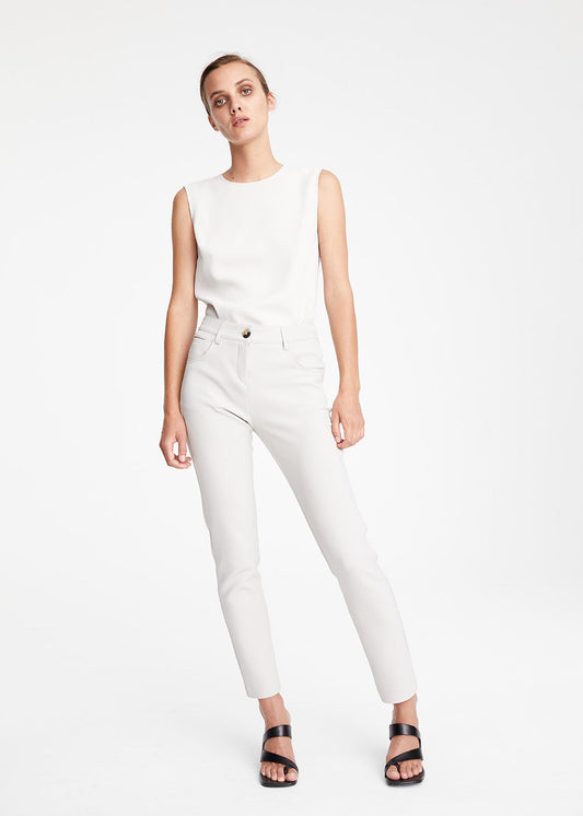 Concrete straight cut pants