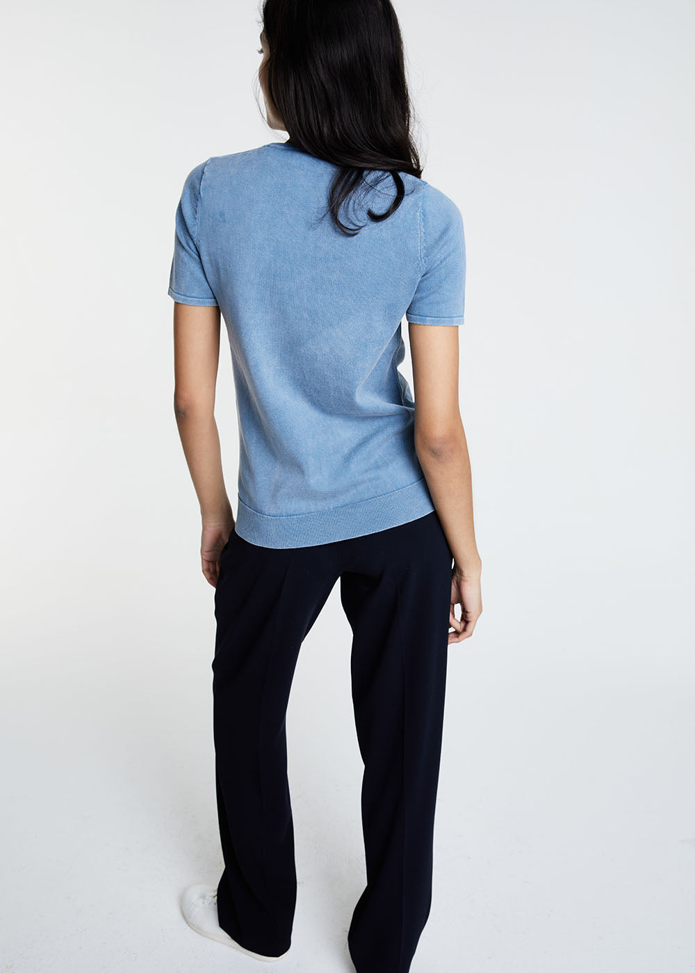 T-shirt Camille en coton bleu