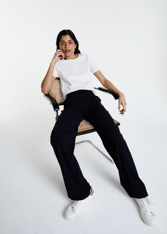 Camille white cotton t-shirt