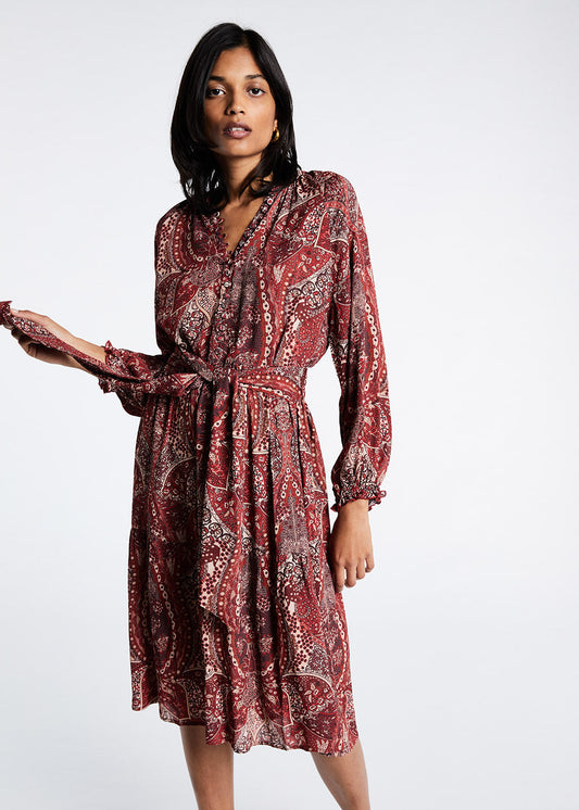 Karla cashmere print dress