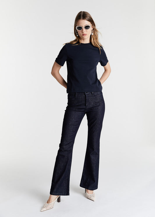 FLARE JEANS NAVY
