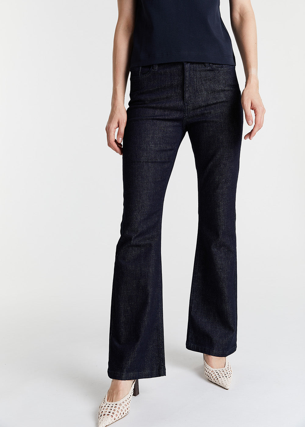 FLARE JEANS NAVY