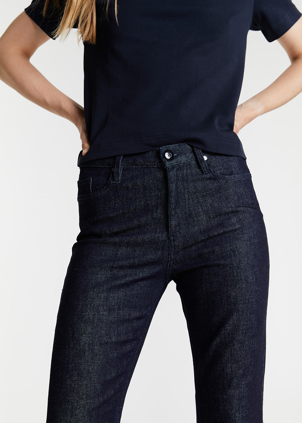 FLARE JEANS NAVY