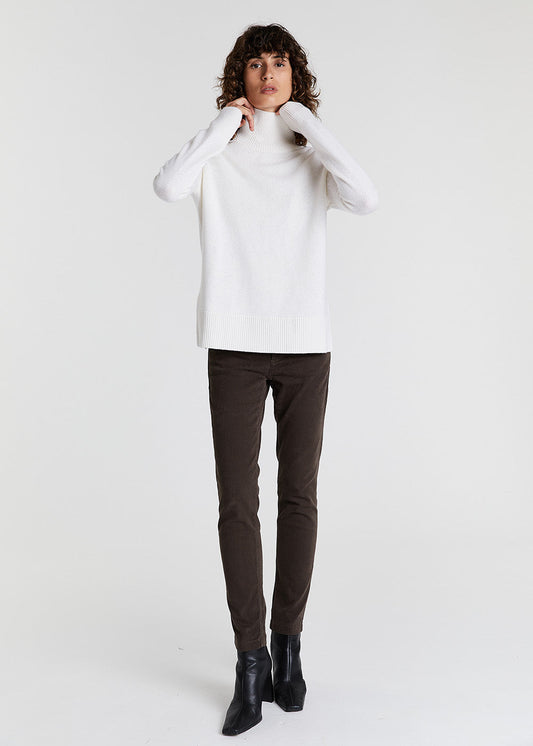 White wool and cashmere sweater