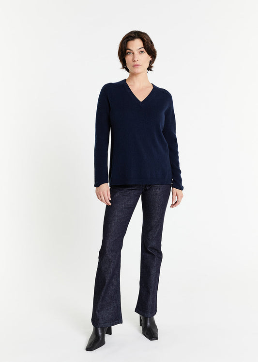 Navy cashmere sweater