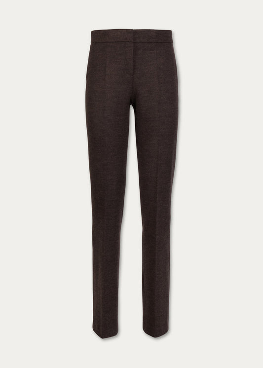 Brown wool tailored pants