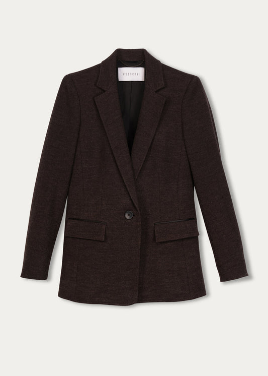 Brown wool blazer