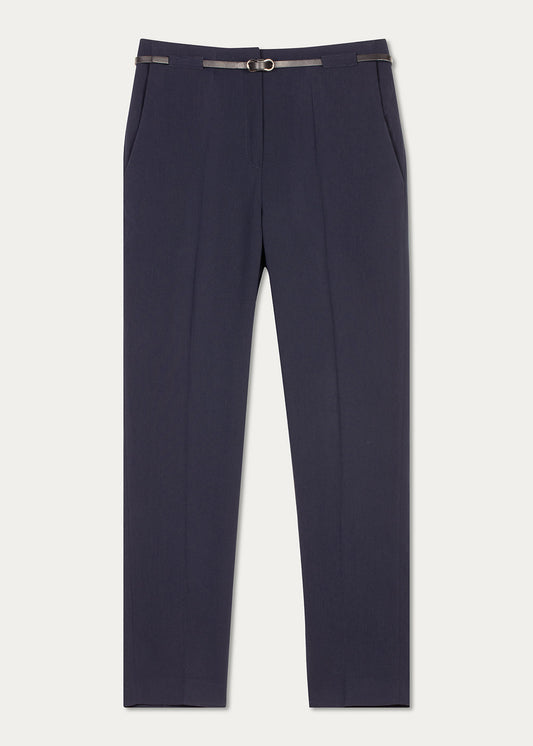 Pantalon ceinturé Vanessa marine