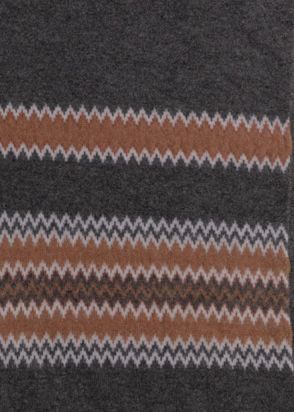 Grey cashmere poncho